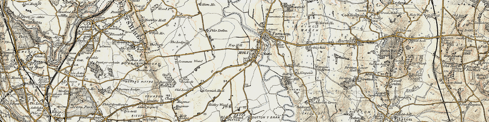 Old map of Holt in 1902