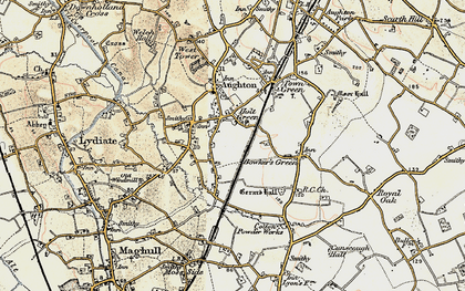 Old map of Holt Green in 1902-1903