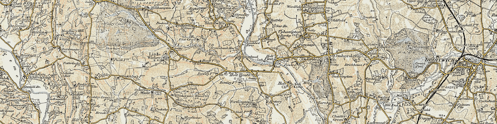 Old map of Holt Heath in 1899-1902