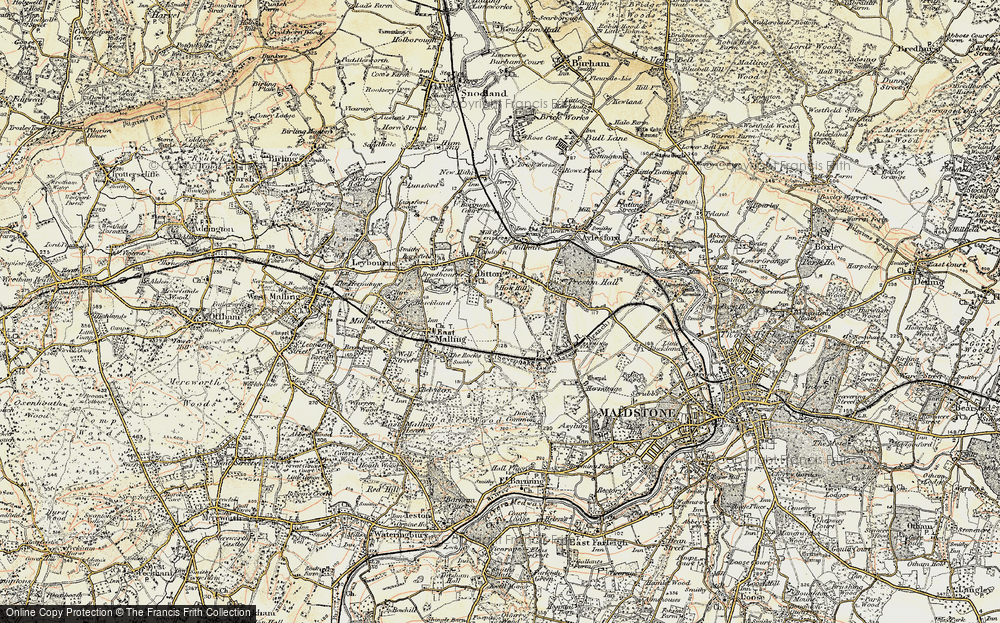 Old Map of Holt Hill, 1897-1898 in 1897-1898