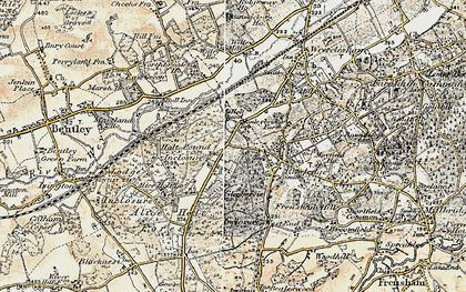 Old map of Holt Pound in 1897-1909