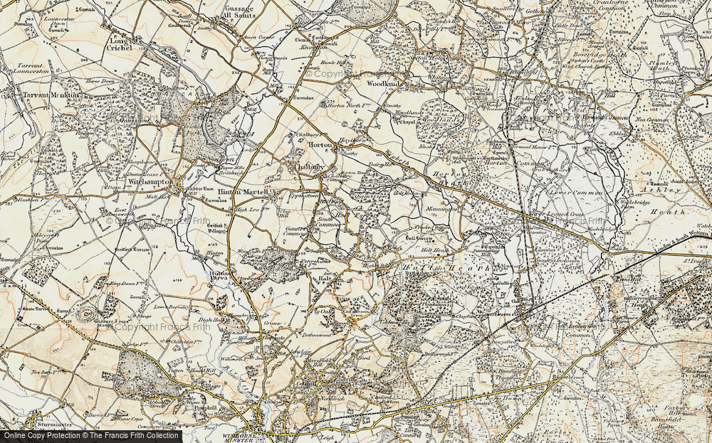 Old Map of Holt Wood, 1897-1909 in 1897-1909