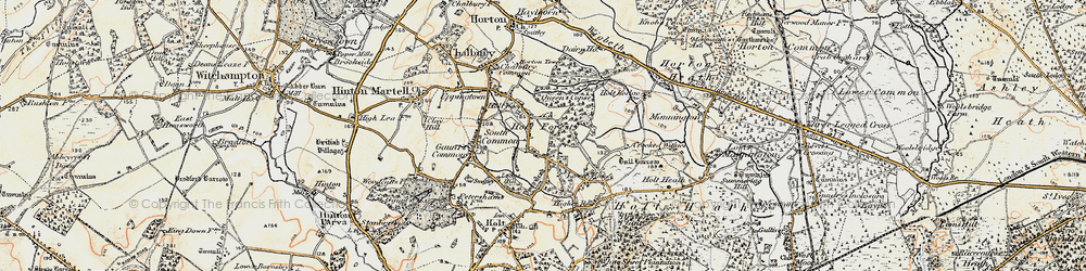 Old map of Holt Wood in 1897-1909
