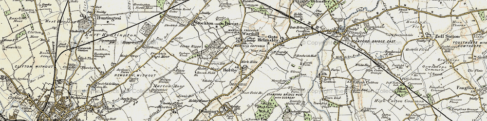 Old map of Holtby in 1903-1904
