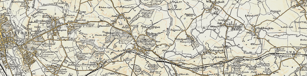 Old map of Holton in 1898-1899