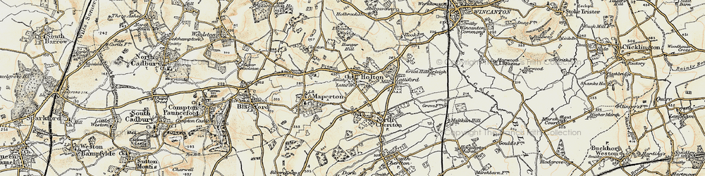 Old map of Holton in 1899