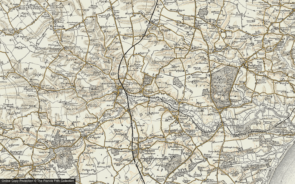 Old Map of Holton, 1901-1902 in 1901-1902