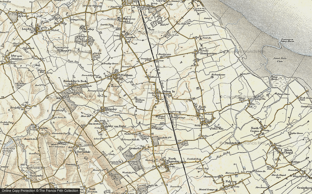 Old Map of Holton le Clay, 1903-1908 in 1903-1908
