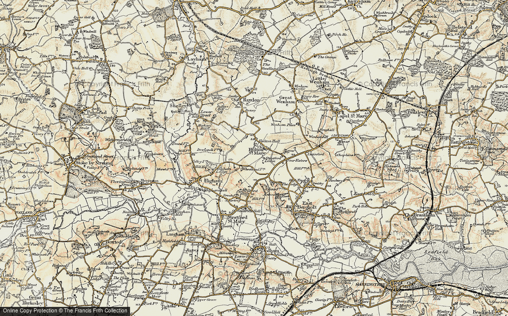Old Map of Holton St Mary, 1898-1901 in 1898-1901