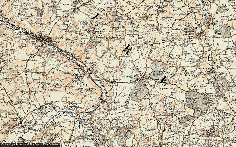 Old Map of Holtspur, 1897-1898 in 1897-1898