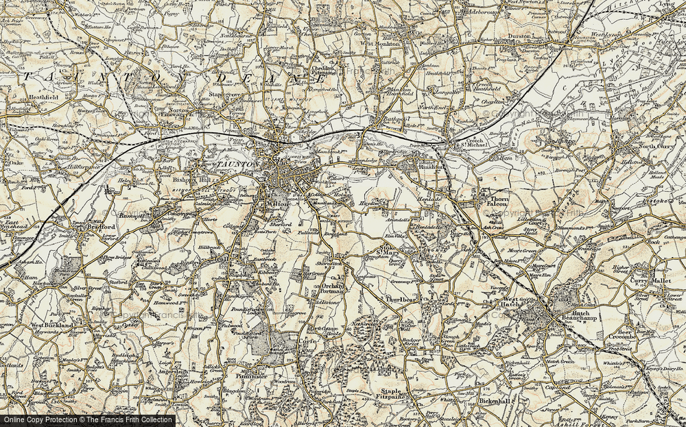 Old Map of Holway, 1898-1900 in 1898-1900