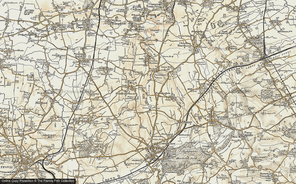 Old Map of Holway, 1899 in 1899