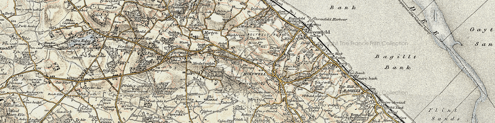 Old map of Holway in 1902-1903
