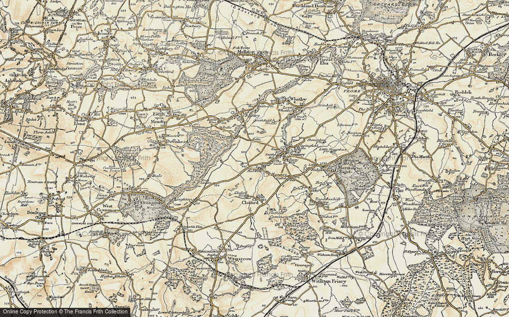 Old Map of Holwell, 1897-1899 in 1897-1899