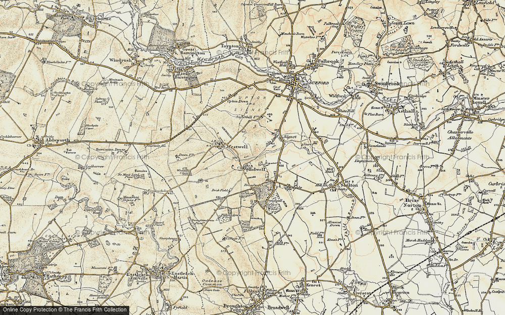 Old Map of Holwell, 1898-1899 in 1898-1899