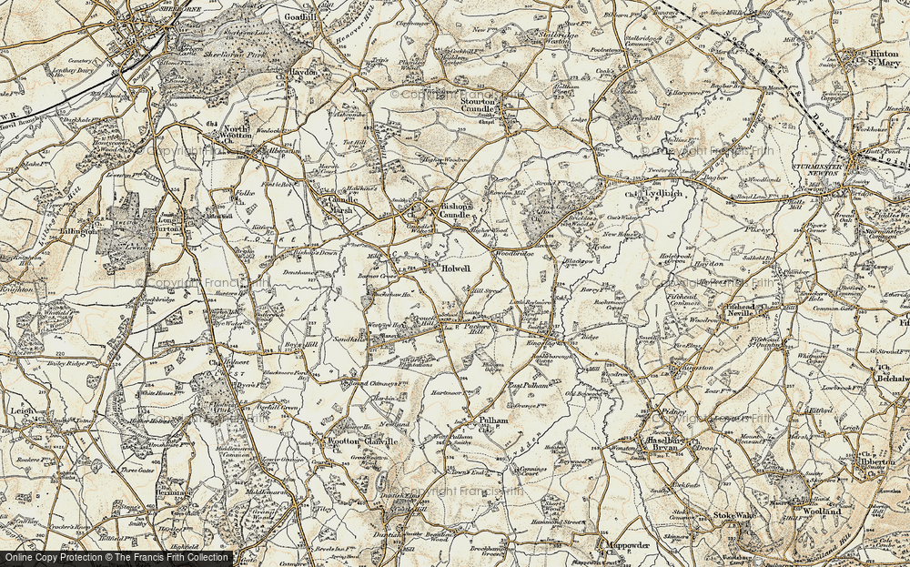 Old Map of Holwell, 1899 in 1899