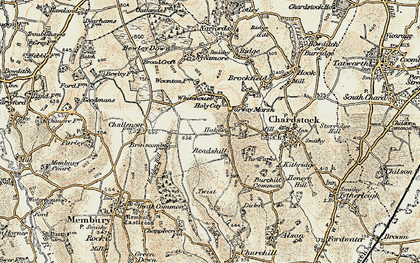 Old map of Holy City in 1898-1899