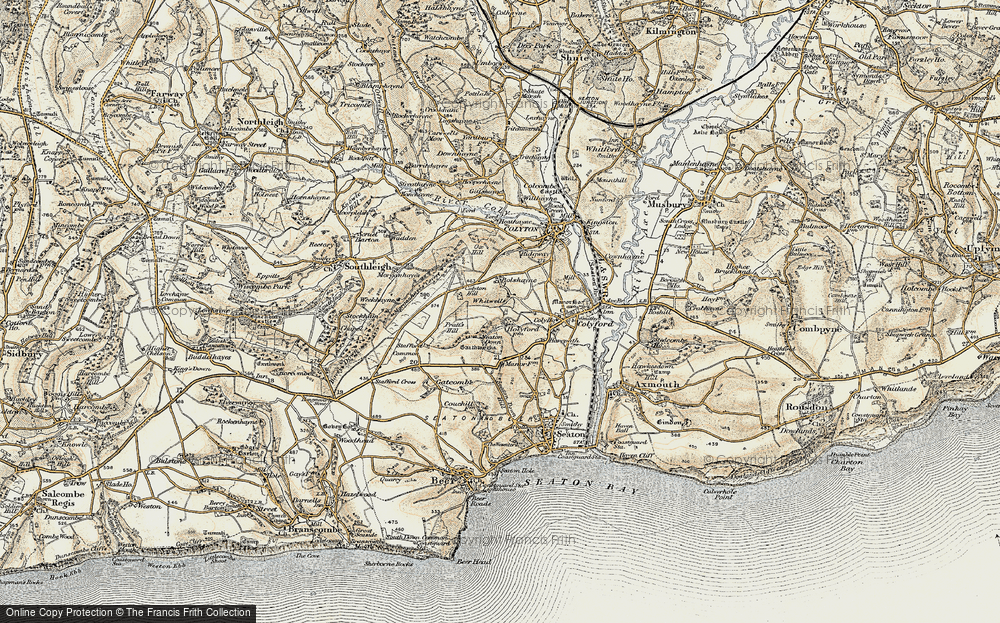 Old Map of Historic Map covering Bolshayne in 1899