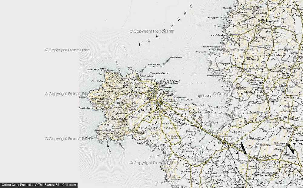 Old Map of Holyhead, 1903-1910 in 1903-1910