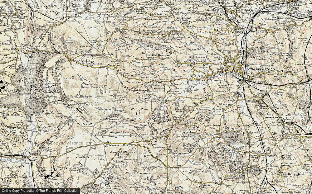 Old Map of Holymoorside, 1902-1903 in 1902-1903
