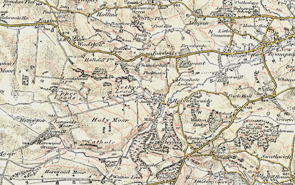 Old map of Holymoorside in 1902-1903