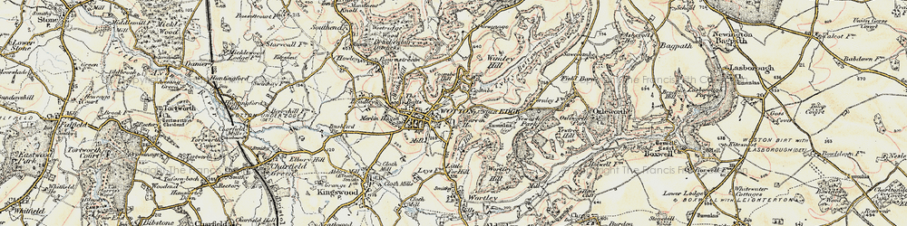 Old map of Holywell in 1898-1899