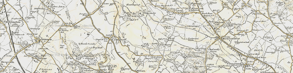 Old map of Holywell in 1898-1899