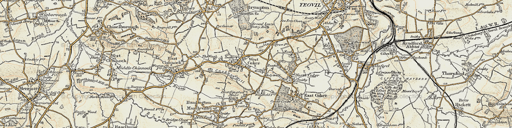 Old map of Holywell in 1899