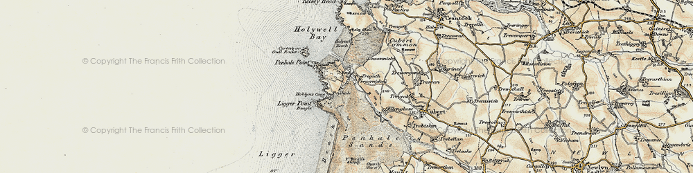 Old map of Beagle in 1900