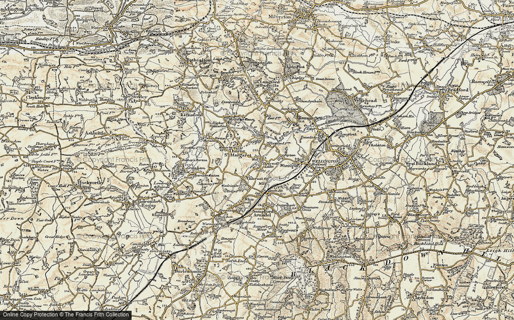 Old Map of Holywell Lake, 1898-1900 in 1898-1900