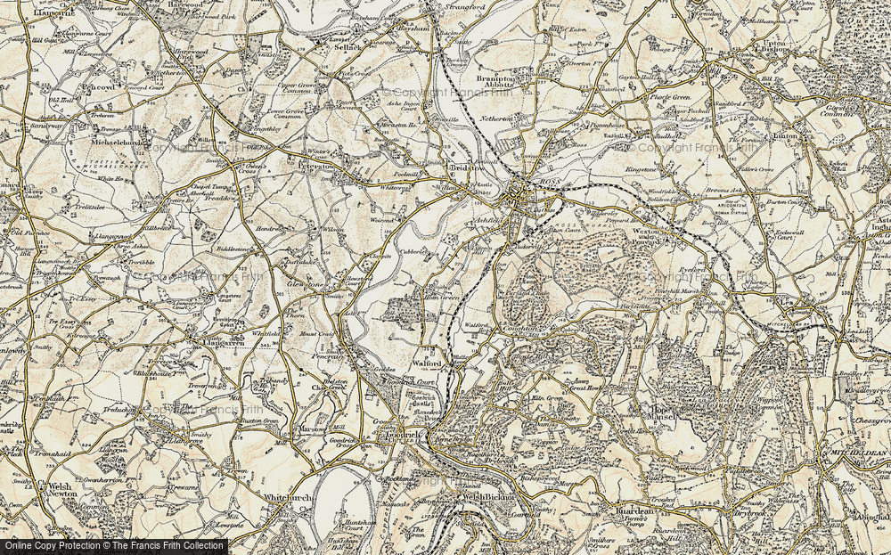 Old Map of Hom Green, 1899-1900 in 1899-1900