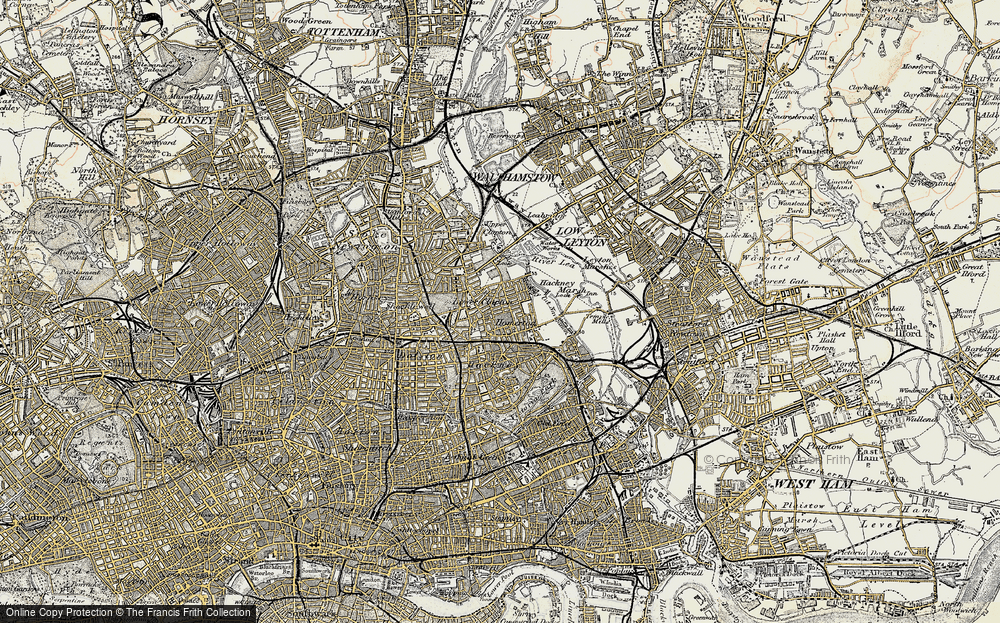 Old Map of Homerton, 1897-1902 in 1897-1902
