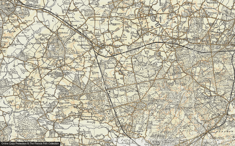 Old Map of Honey Hill, 1897-1909 in 1897-1909