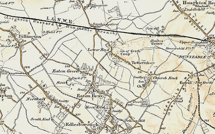 Old map of Honeywick in 1898-1899