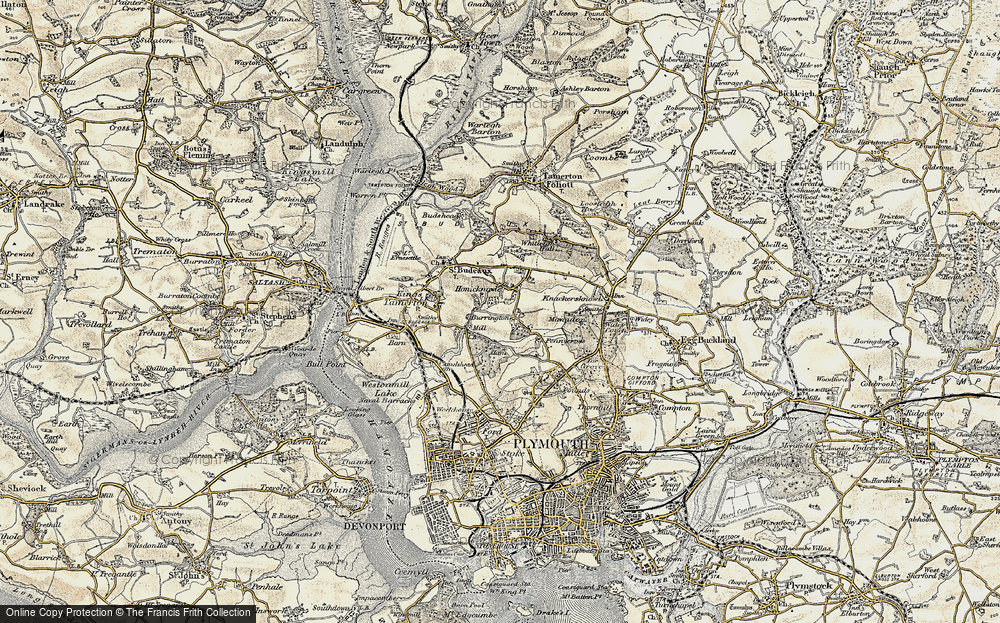 Old Map of Honicknowle, 1899-1900 in 1899-1900
