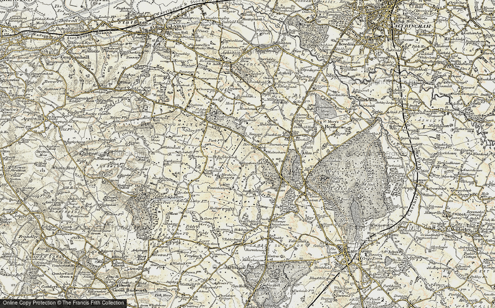 Old Map of Historic Map covering Winterbottom in 1902-1903