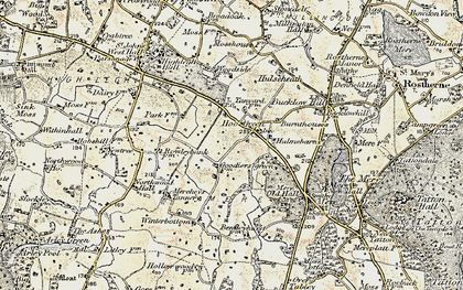 Old map of Hoo Green in 1902-1903