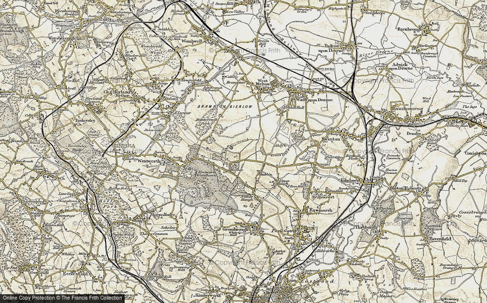 Old Map of Hoober, 1903 in 1903
