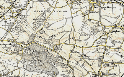 Old map of Hoober in 1903