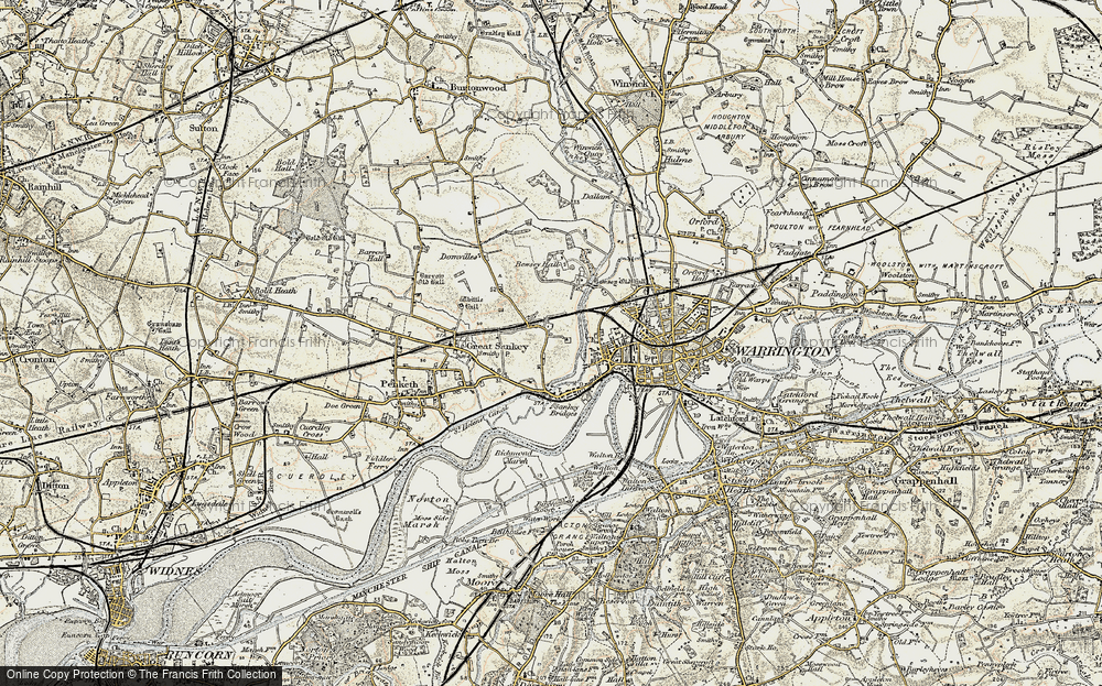 Old Map of Hood Manor, 1903 in 1903