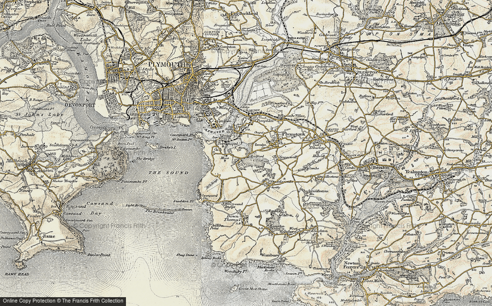 Old Map of Hooe, 1899-1900 in 1899-1900