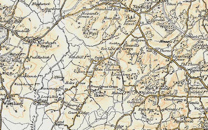 Old map of Hooe Common in 1898