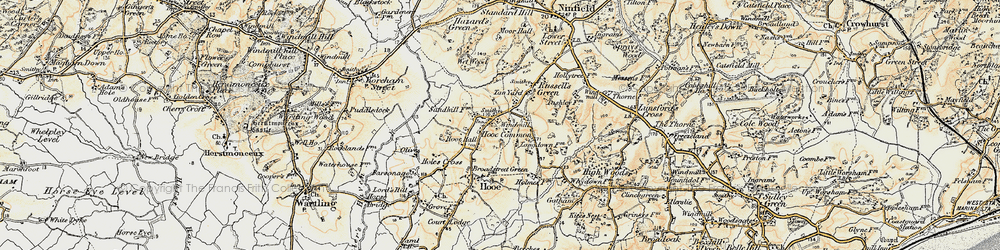 Old map of Hooe Common in 1898