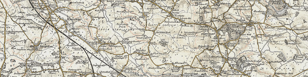 Old map of Brook Lodge in 1902-1903