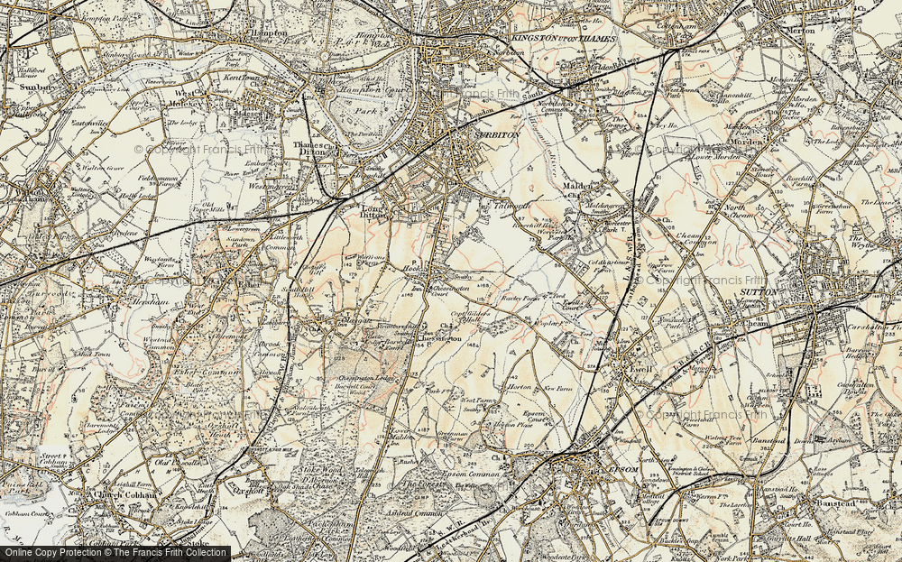 Old Map of Hook, 1897-1909 in 1897-1909