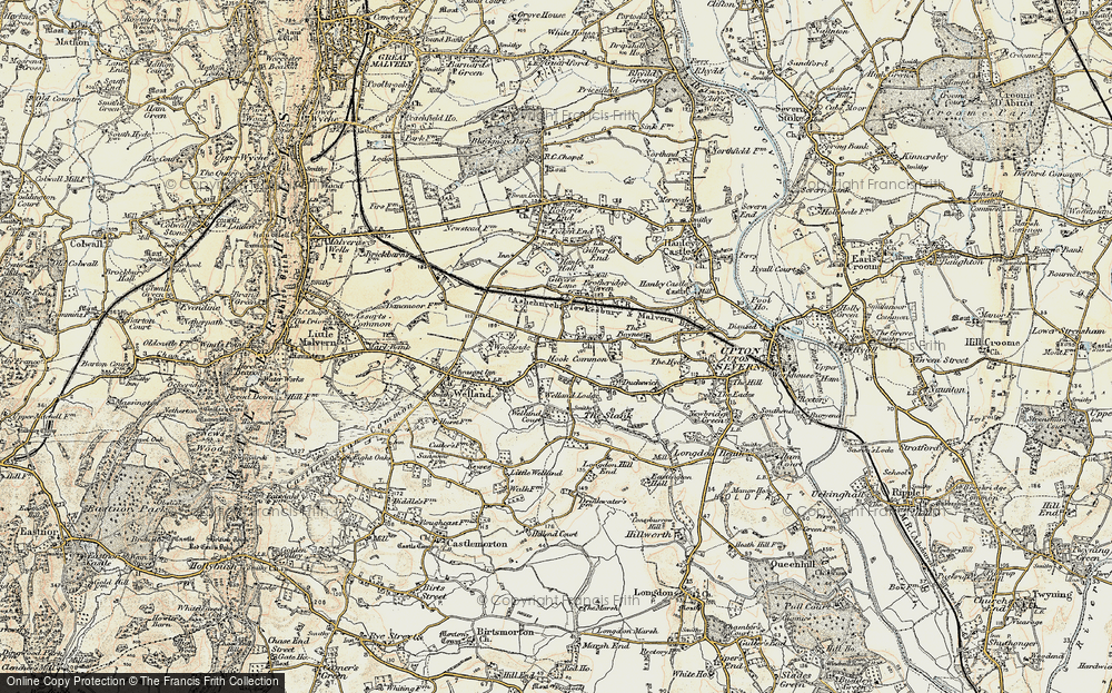 Old Map of Hook Bank, 1899-1901 in 1899-1901