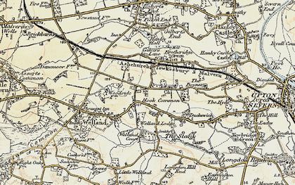 Old map of Hook Bank in 1899-1901