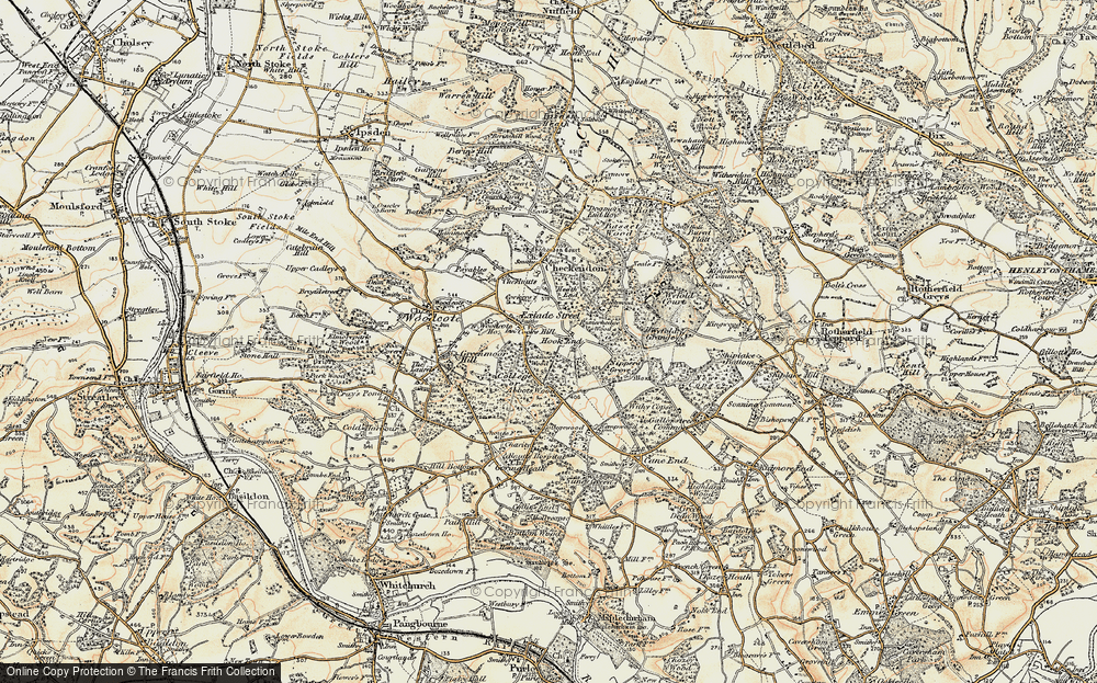 Old Map of Hook End, 1897-1900 in 1897-1900