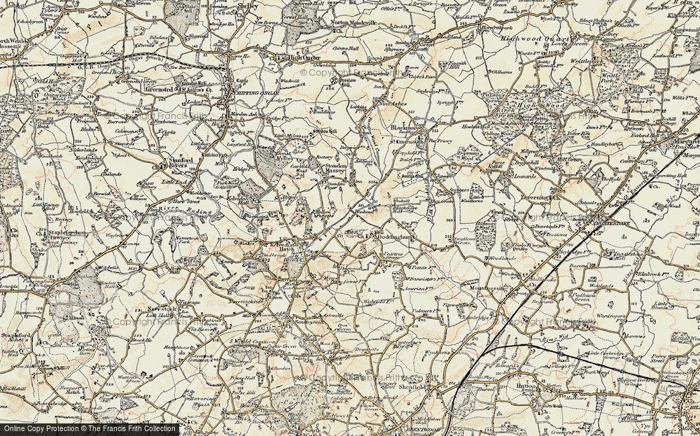 Old Map of Hook End, 1898 in 1898