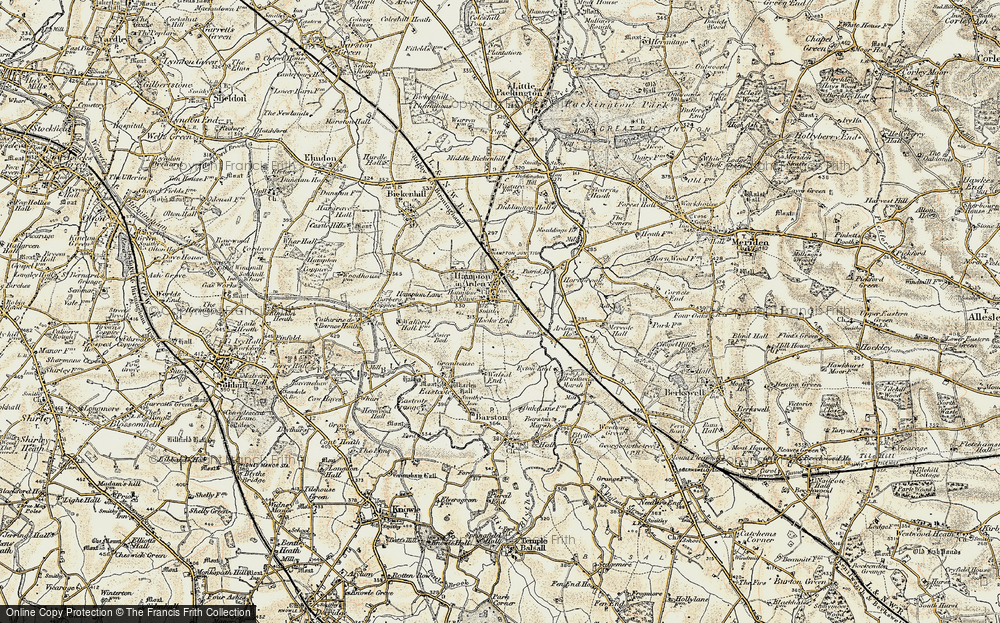Old Map of Hook End, 1901-1902 in 1901-1902